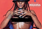 Rihanna tung ảnh bán nude, dùng tay che vòng 1