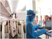 Nữ tiếp viên hàng không xông pha tình nguyện hỗ trợ người dân tiêm vắc xin