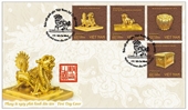 Phát hành bộ tem bảo vật quý về Phật giáo và ấn vàng thời Trần, Nguyễn