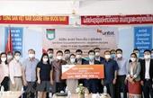 Liên doanh viễn thông Việt Nam ở Lào hỗ trợ Trường Song ngữ Nguyễn Du