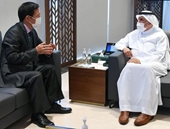 Đại sứ Vũ Viết Dũng làm việc với Chủ tịch Trung tâm Cứu trợ và Nhân đạo Quốc vương Salman-KSRelief
