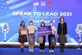 Học sinh trường THPT chuyên Lê Quý Đôn, Quảng Trị giành giải quán quân cuộc thi hùng biện tiếng Anh toàn quốc “Speak to Lead”
