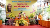 Chùa Phật Tích Vientiane Lào tổ chức Đại lễ Phật đản Phật lịch 2566