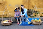 Áo dài lụa vẽ mang đậm vẻ đẹp tâm hồn Việt