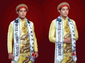 Phi Việt mang áo dài Vương triều đến Mister National Universe 2022