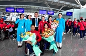 Đoàn thể thao người khuyết tật Việt Nam lên đường sang Indonesia dự ASEAN Para Games 11