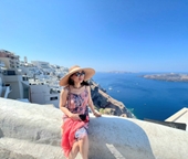 Chữ tình ở Santorini