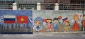 Khánh thành bức tranh tường gốm Nga tại Việt Nam