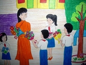 Ngày Nhà giáo Việt Nam 20 11 Vừa làm mẹ vừa làm cô giáo - hai chiếc áo đầy áp lực