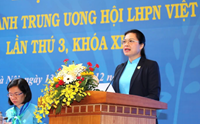 Toàn văn bài phát biểu khai mạc của Chủ tịch Hội LHPN Việt Nam Hà Thị Nga tại Hội nghị lần thứ 3 BCH TƯ Hội Khóa XIII