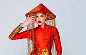 Đương kim Miss Grand International diện áo dài, đội nón lá Việt Nam