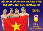 Giải vô địch Điền kinh châu Á 2023 Việt Nam giành Huy chương Vàng