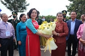 Chủ tịch Hội hữu nghị Campuchia - Việt Nam Men Sam An chúc mừng Quốc khánh Việt Nam