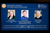 Nobel Vật lý 2023 tôn vinh 3 nhà khoa học Pierre Agostini, Ferenc Krausz và Anne L Huillier