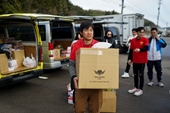 Ba tấn nhu yếu phẩm đến lao động Việt ở Nhật Bản sau động đất