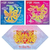 Phát hành bộ tem Tết Giáp Thìn quảng bá Di sản Thế giới của Việt Nam