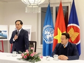 Bộ trưởng Bùi Thanh Sơn gặp gỡ cán bộ, nhân viên Phái đoàn đại diện thường trực Việt Nam ở Geneva