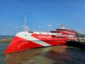 Siêu tàu hơn 1 000 chỗ ngồi lần đầu chở khách từ Vũng Tàu đi Côn Đảo