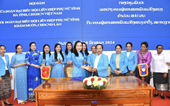 Thắt chặt mối quan hệ đoàn kết, hợp tác hoạt động Hội phụ nữ Hà Tĩnh và tỉnh Khăm Muộn - Lào