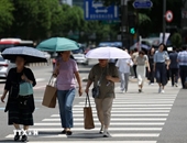 Nắng nóng bao trùm Hàn Quốc, nhiệt độ cao nhất lên đến 37 độ C