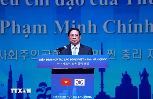 Thủ tướng Phạm Minh Chính dự Diễn đàn hợp tác lao động Việt Nam-Hàn Quốc