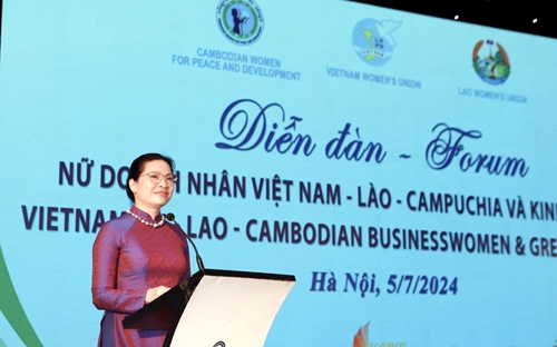 Nữ doanh nhân 3 nước Việt Nam - Lào - Campuchia kết nối và giao lưu, phát triển kinh tế xanh