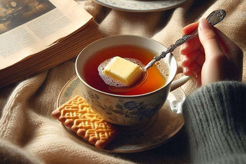 Bơ ghee dùng với trà có thể giảm axit uric, cải thiện sức khỏe đường ruột