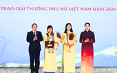 Hình ảnh trao Giải thưởng Phụ nữ Việt Nam 2024 cho 4 tập thể và 11 cá nhân